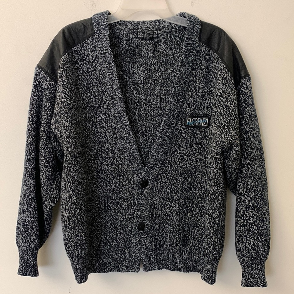 Florenzi Collection Grey Knit Cardigan Size Medium